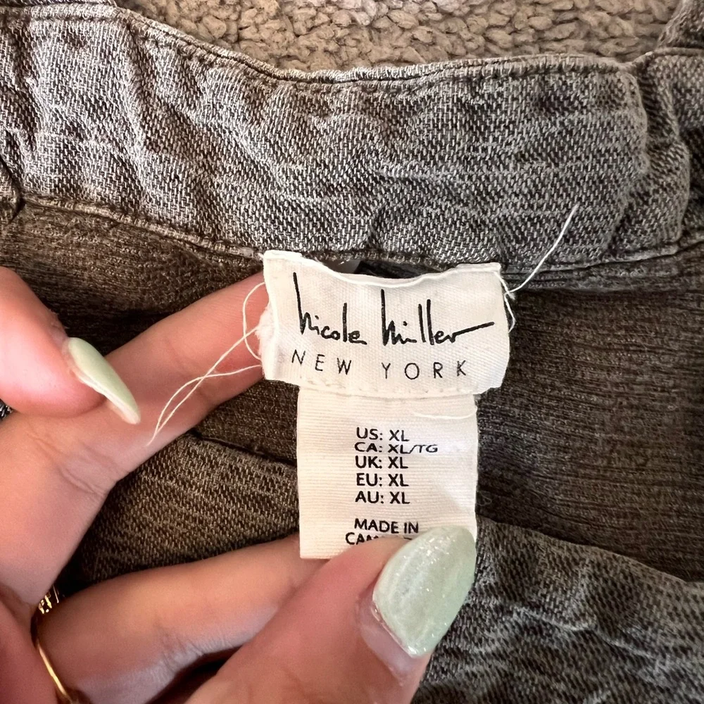 Nicole Miller Olive Green Overalls - Picture 3 of 3